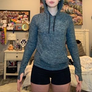 Outdoor Voices green speckled hoodie